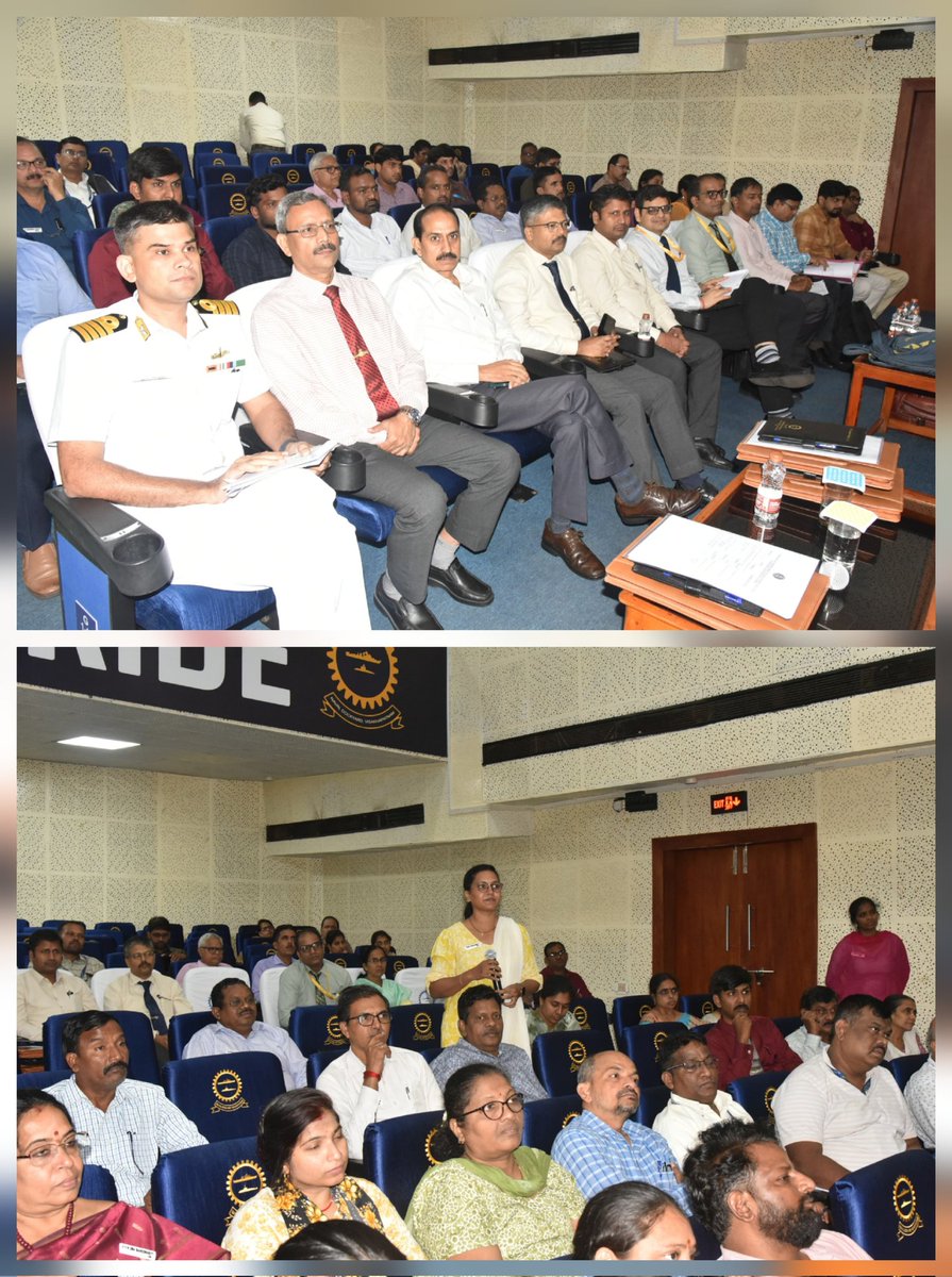 IN_DCP's tweet photo. Subject Matter Experts from #NHQ/ DCP & DCPS, #HQENC, #INAEzhimala and #DHTI delivered insightful sessions on key HR topics, including:
✅ DPC Guidelines
✅ CCS (Conduct) Rules
✅ Leave Rules
✅ Handling of CAT Cases
✅ Disciplinary Proceedings
✅ APAR & SPARROW
✅ Review under FR 56(J)
✅ POSH
✅ Emotional intelligence & Motivation
GM (HR), ND (Vzg) felicitated all the speakers. The workshop marked a significant step in reinforcing a resilient and well-informed civilian workforce - one that is empowered, aligned and equipped to meet the evolving needs of the Indian Navy. ⚓
#IndianNavy
#NavalCivilians
#HRLeadership
#CapacityBuilding