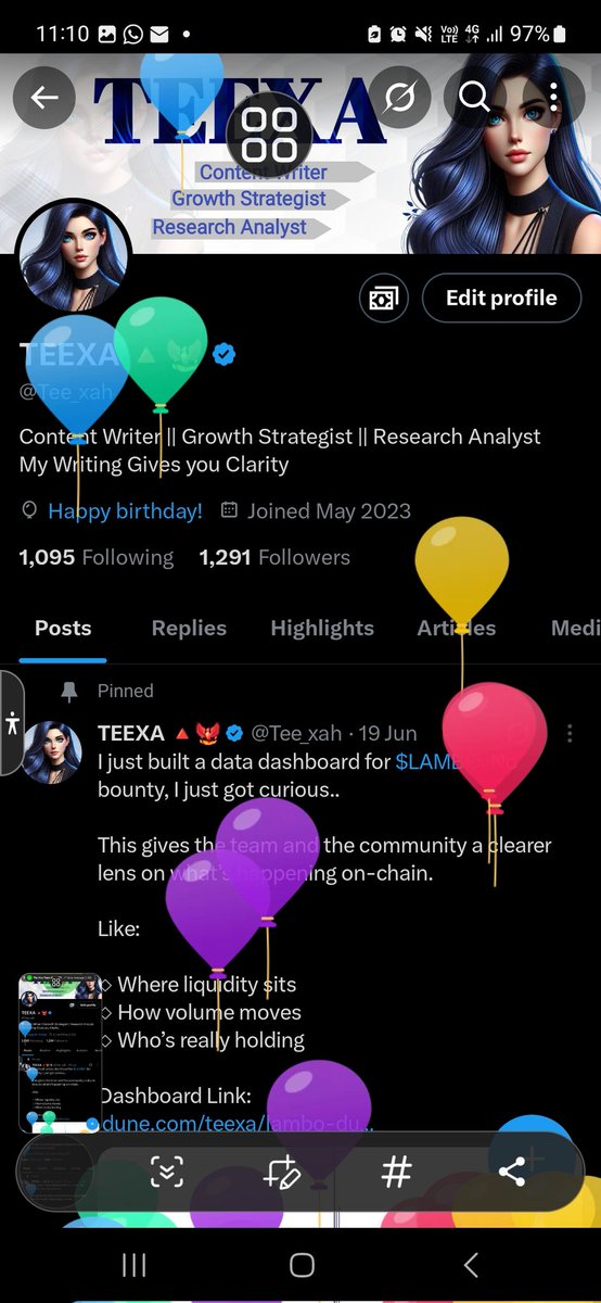 Tee_xah's tweet image. I am officially plus 1 today 🙌
Happy birthday to me ☺️☺️☺️...