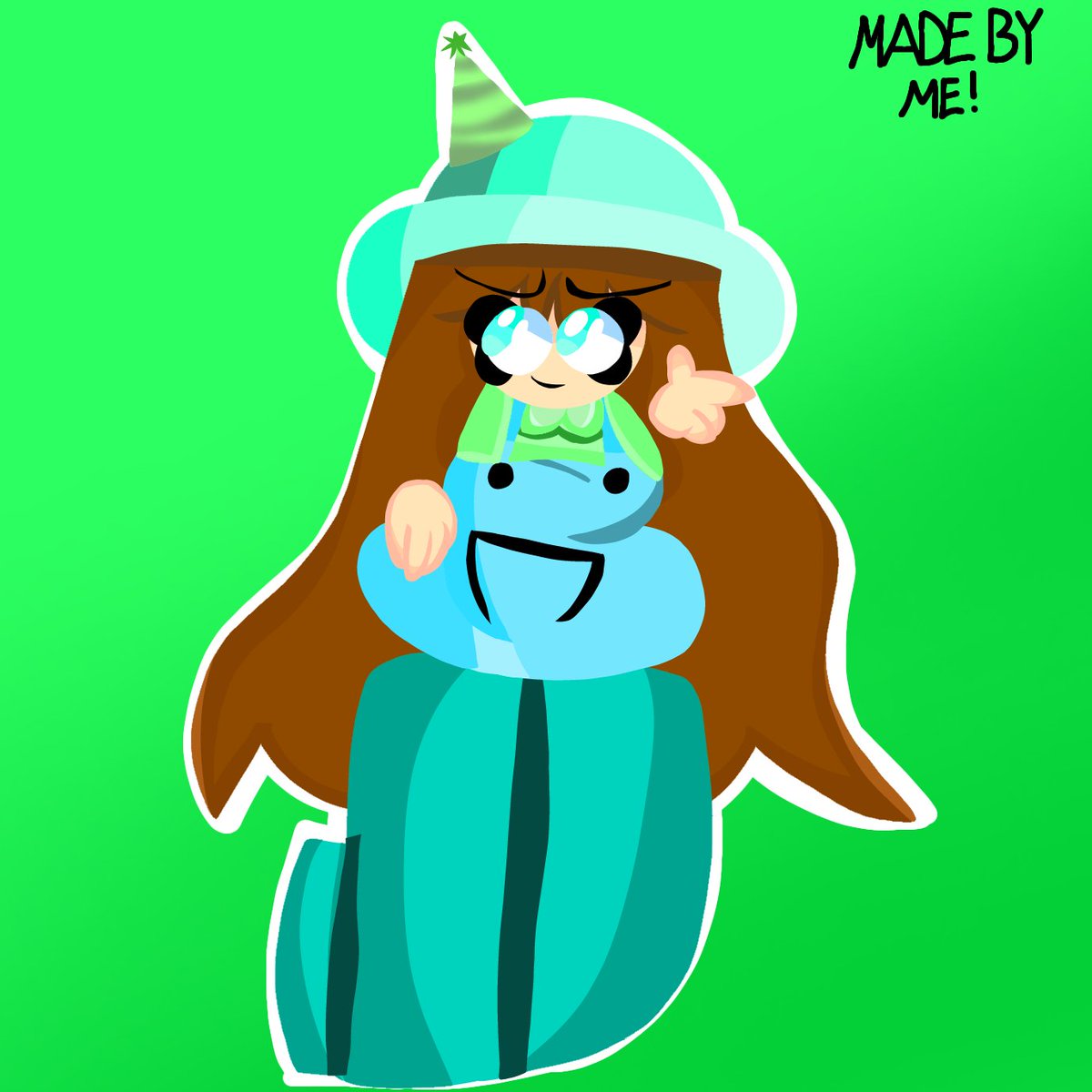 SabinaHora19763's tweet image. (Thirty-eighth time posting here!) A birthday art of Sabruption! Happy birthday, Sabruption! (Sabruption was made by me!)