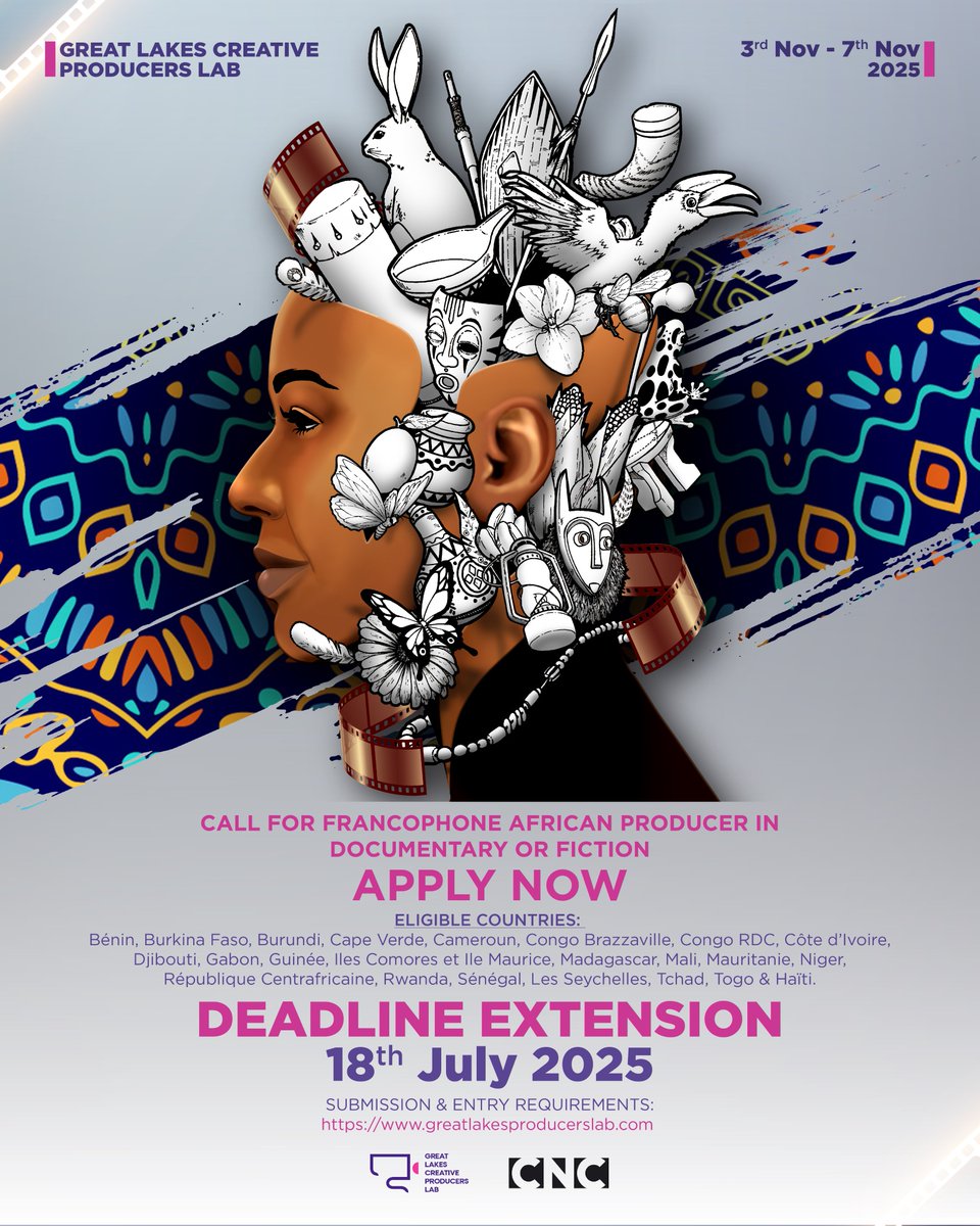 We’ve extended the deadline for all calls – Documentary, Fiction, and the Francophone African Producer application! The new deadline is the 18th July 2025! Looking forward to receiving your submissions!