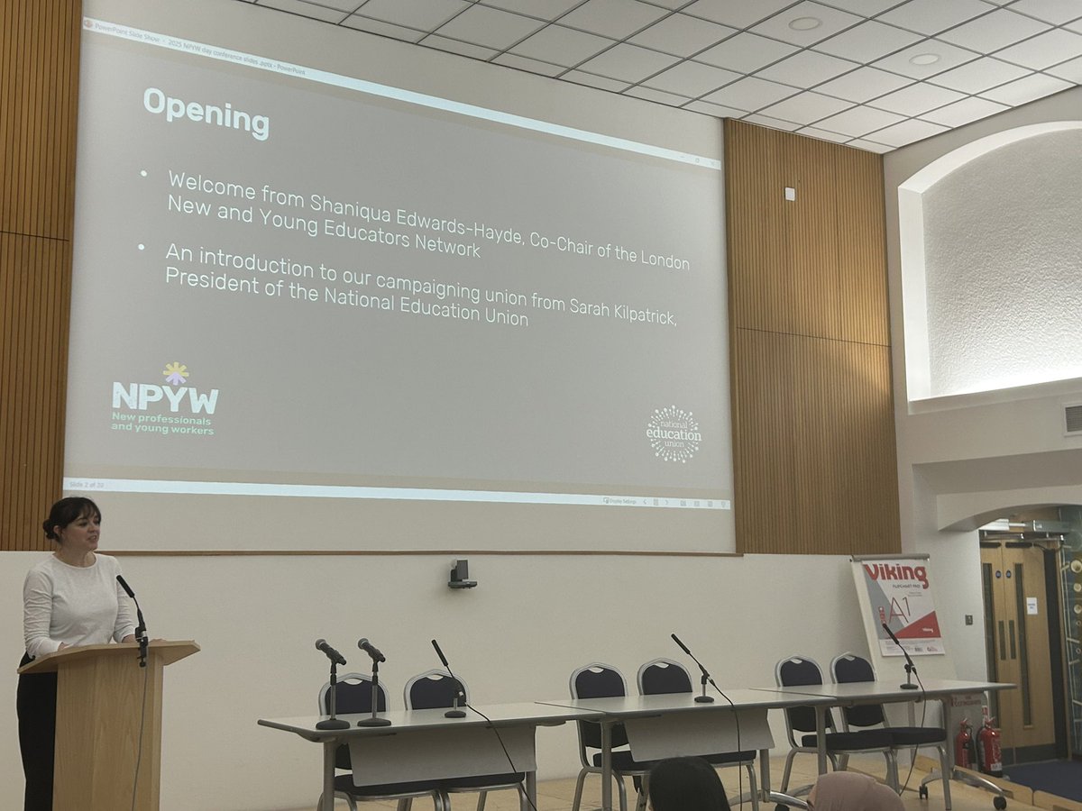 Excellent introduction to our campaigning union from President of <a href="/NEUnion/">National Education Union</a>, <a href="/sairskay/">Sarah Kilpatrick</a>. Thank you for nothing our London new and young educators.