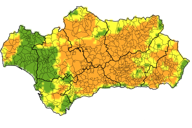 🗓 28/06/2025 | Riesgo de #IIFF con #OlaDeCalor

🟥 Pincha en el enlace inferior para acceder al Índice de Riesgo de Incendios Forestales en Andalucía. Tienes disponible el mapa de hoy y los de las dos próximas jornadas.

🔗 goo.su/iZHkW