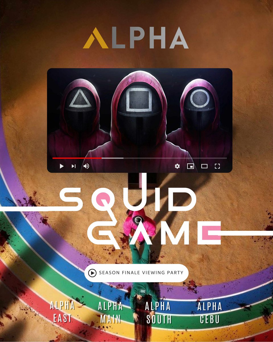 You're invited to join our viewing party of SQUID GAME SEASON FINALE!

All branches will start to stream 9PM onwards!

INVITE YOUR FRIENDS FOR FREE UNLIMITED DRINKS &amp; USE OF AMENITIES!

Would you volunteer to be a part of Squid Game? 🙋🏻‍♂️

OPEN TIL 5AM!!!