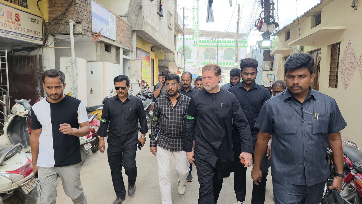 Jaffar Hussain Meraj (@jaffarhusainmla) on Twitter photo Today along with <a href="/RiyazEffendi/">Mirza Riyaz Ul Hassan Effendi</a> & <a href="/walajahialamdar/">alamdarwalajahi</a> inspected Muharram arrangements at various alawas. Reviewed CC road works, debris removal & other preparations to ensure seamless Muharram processions.
<a href="/aimim_national/">AIMIM</a> <a href="/asadowaisi/">Asaduddin Owaisi</a> <a href="/akbarowaisii/">Akbaruddin Owaisi</a>
#AIMIM #MuharramArrangements Today along with <a href="/RiyazEffendi/">Mirza Riyaz Ul Hassan Effendi</a> & <a href="/walajahialamdar/">alamdarwalajahi</a> inspected Muharram arrangements at various alawas. Reviewed CC road works, debris removal & other preparations to ensure seamless Muharram processions.
<a href="/aimim_national/">AIMIM</a> <a href="/asadowaisi/">Asaduddin Owaisi</a> <a href="/akbarowaisii/">Akbaruddin Owaisi</a>
#AIMIM #MuharramArrangements