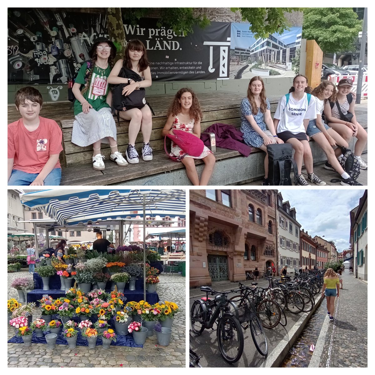 MFL_2XL's tweet photo. Our German exchange pupils visited the memorial to the Old Synagogue in Freiburg before exploring the city and its market. We met a retired German teacher who was so impressed by our exchange and Y12's translation skills 🎉👏 @StanwellSchool @CSC_langlitcomm @WG_Education https://t.co/BZjVHN8ELw