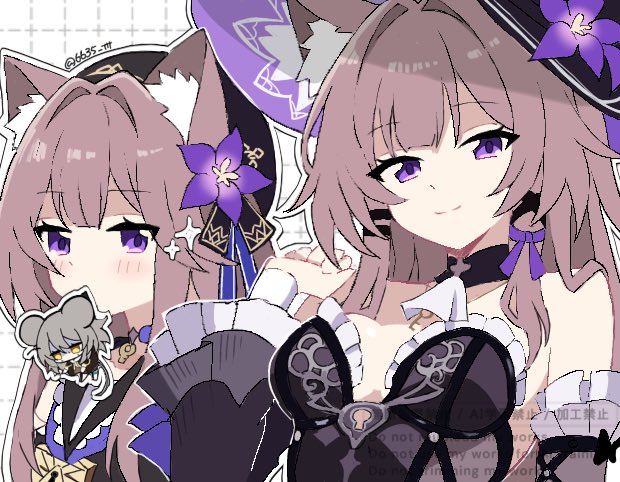 6635_ttt's tweet photo. #今月描いた絵を晒そう 
猫耳月間でした🐾 https://t.co/wqCJmcuOfk