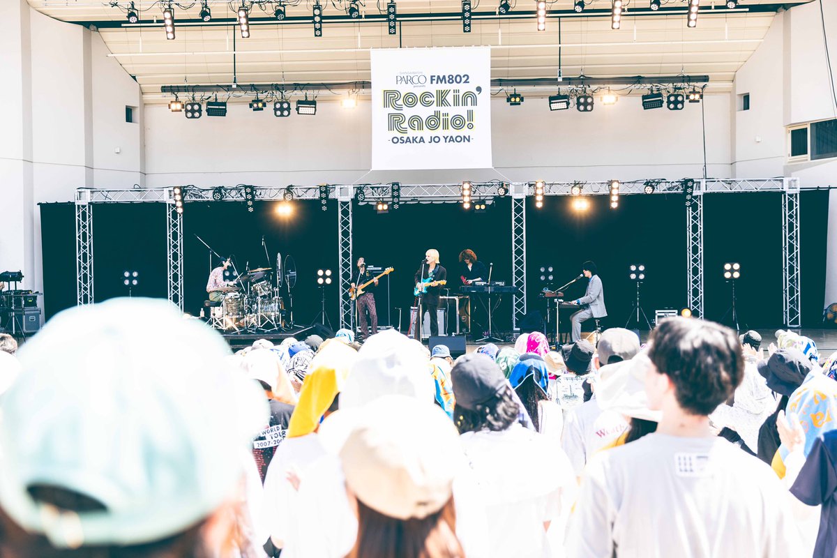 2025.06.28

Thank you🚀

心斎橋PARCO presents
FM802 Rockin’Radio! 
-OSAKA JO YAON-

▽ setlist ▽
1.Fuwa Fuwa
2.Lee Un Vile
3.柔軟剤DOPE
4.Gum i
5.Ozone
6.好人紀行
7.Send to You
8.Rear

▽ playlist ▽
open.spotify.com/playlist/3H6eX…

▪︎ 写真提供：FM802
▪︎ 撮影：渡邉一生

#fm802