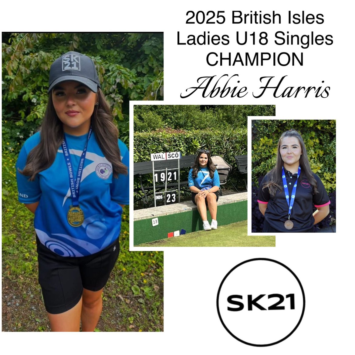 We want to congratulate SK21
ambassador Abbie Harris on the great achievement of becoming British Isles Under 18s singles champion .

We are really proud of your achievement at such a young age.

Let’s hope it’s the start of many major titles.

Well done Abbie