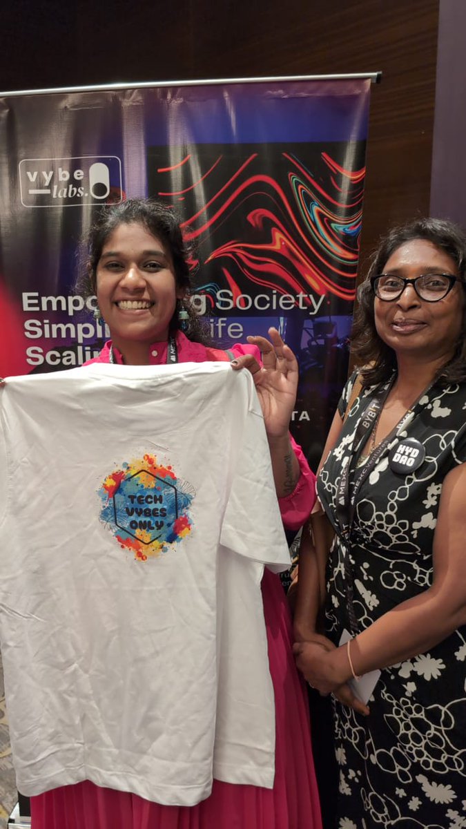 vybe_labs's tweet image. Hyderabad is vibing with #VybeLabs at #IndiaBlockchainTour2025! 🚀 

Swing by for epic swag, win contests &amp;amp; get exclusive access
Apply now: tally.so/r/mVaP76 

@gtmlabsxyz @knewbitxyz #techvibesonly