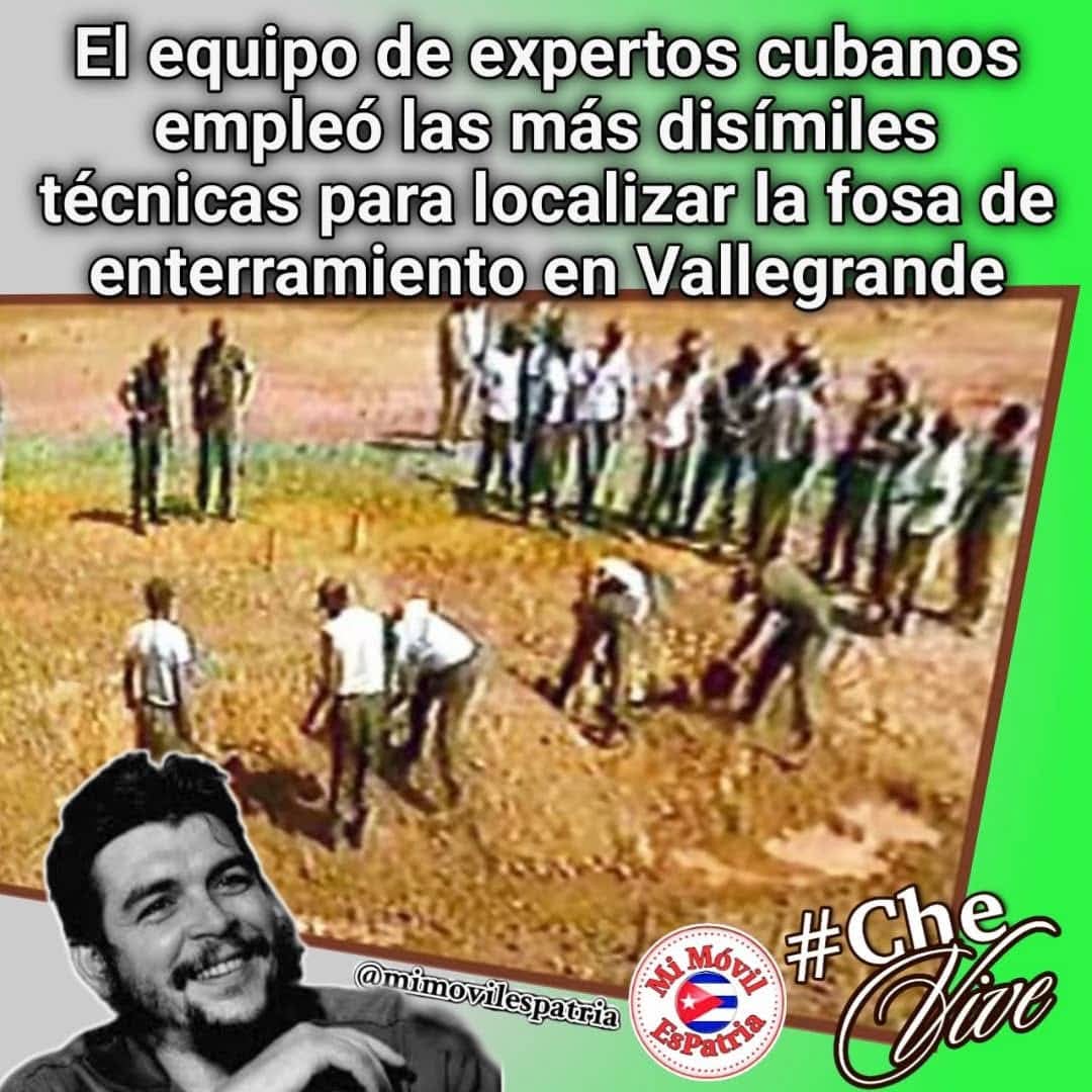 El hallazgo de los restos del guerrillero argentino cubano Ernesto Che Guevara hace hoy 28 años, marcó un hito de conmociono a #Cuba después de tres décadas de incesante búsqueda.
#CubaViveEnSuHistora  #CheVive #PorCamagüeyTodo