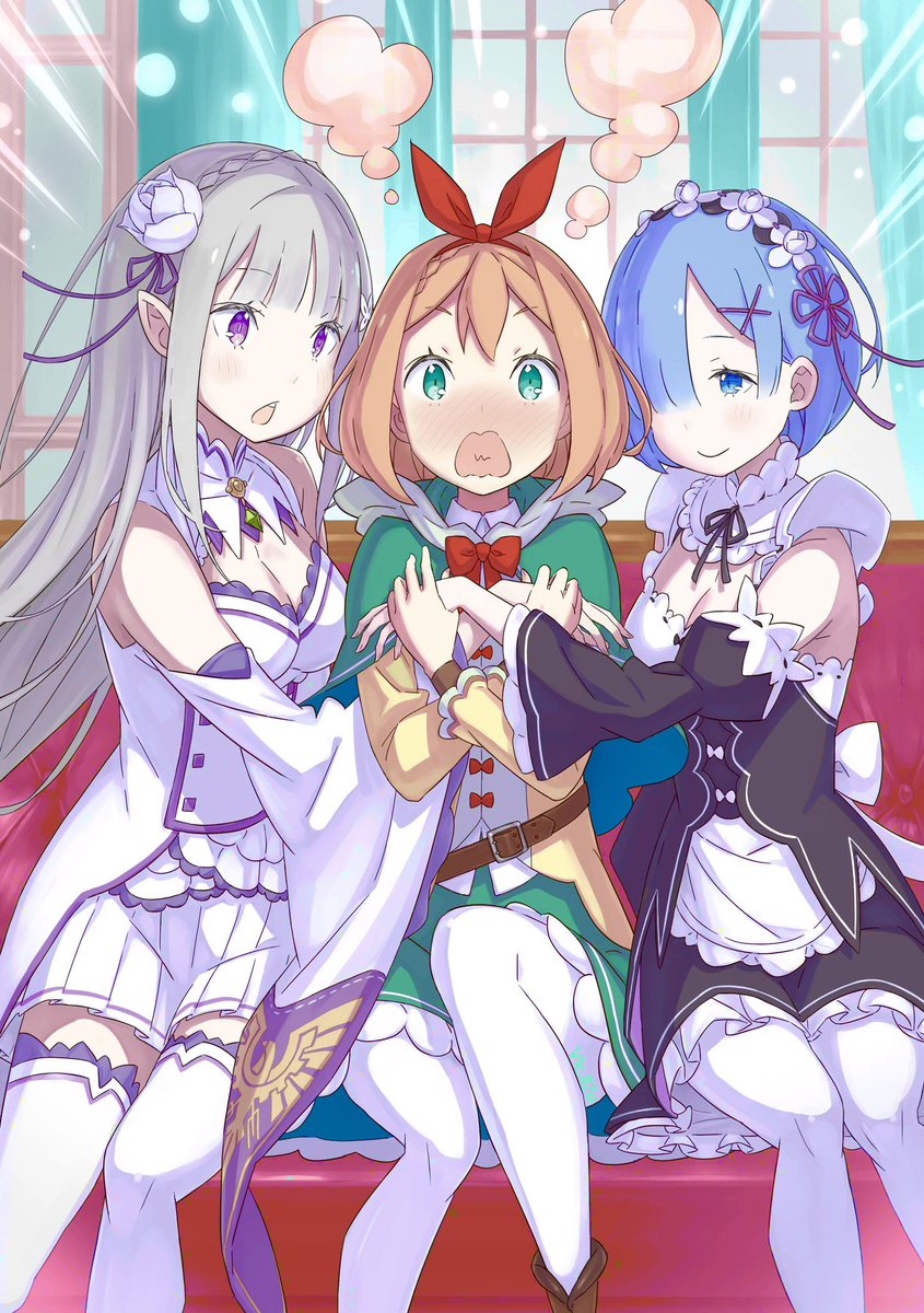 112oVic2's tweet image. Emilia, Petra &amp;amp; Rem
.
#リゼロ #rezero