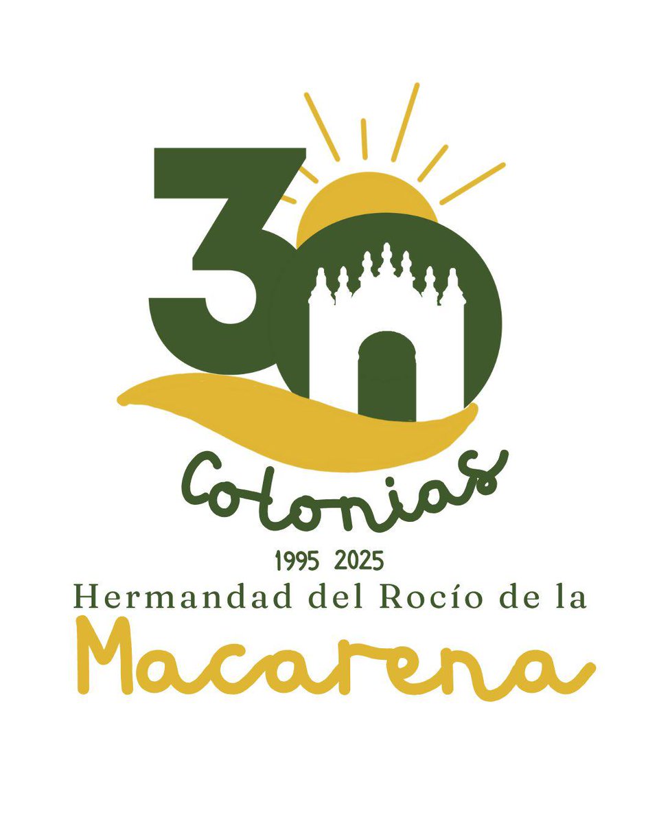 𝐋𝐎𝐆𝐎 𝐂𝐎𝐍𝐌𝐄𝐌𝐎𝐑𝐀𝐂𝐈Ó𝐍 𝟑𝟎º 𝐀𝐍𝐈𝐕𝐄𝐑𝐒𝐀𝐑𝐈𝐎 𝐂𝐎𝐋𝐎𝐍𝐈𝐀𝐒 𝐌𝐀𝐂𝐀𝐑𝐄𝐍𝐀|
Nuestro hermano Juan José Galiano ha diseñado, con motivo de la 30ª edición de nuestras tradicionales Colonias Infantiles de Verano, este logotipo conmemorativo que simboliza tres+