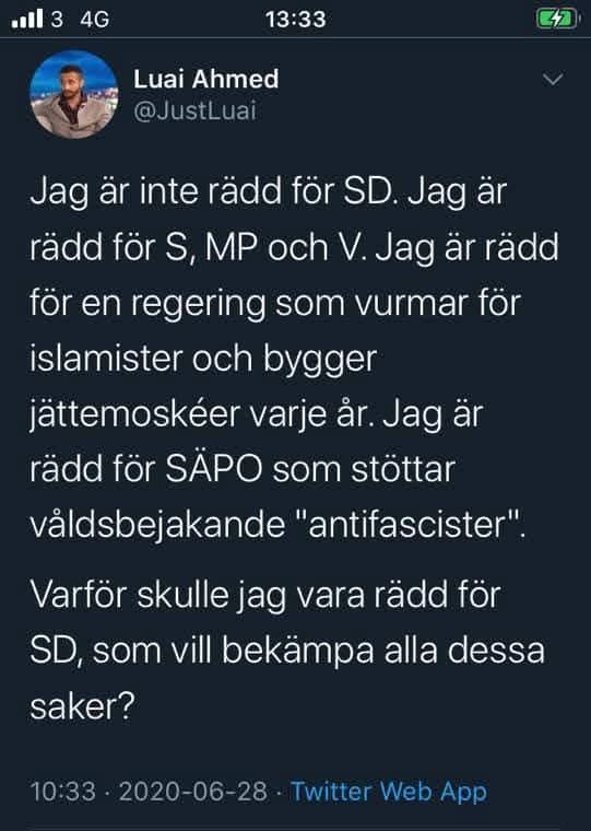 RamonaFransson's tweet image. Det här skriver en man som är homosexuell, flydde från Jemen till Sverige men lämnade landet pga hoten från islamister och flyttade till Israel där han mår toppen och känner sig säker. 
Behöver jag säga att jag älskar honom som människa? ❤️
