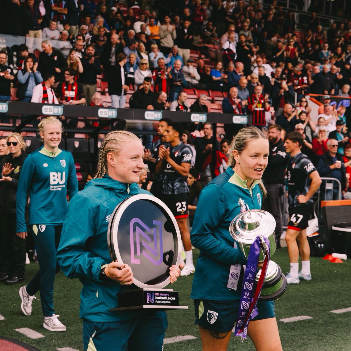 AFCBournemouthW's tweet photo. They're here to stay 🤩

We are delighted to announce 1️⃣3️⃣ of our title-winners have agreed new contracts ✍️