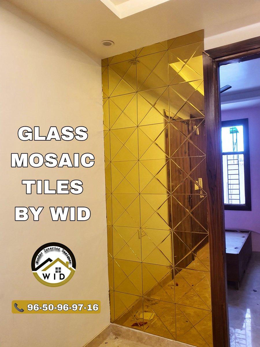 wonderinterior_'s tweet photo. Designer wall with golden glass mosaic tiles – luxury meets style. Installed by #WID – Wonder Interior Designer.
📞 Contact: 9650969716
#GlassWallTilesDelhi #MirrorTileDesign #InteriorDesignerDwarka #WonderInteriorDesigner https://t.co/gqBkNHn9BI