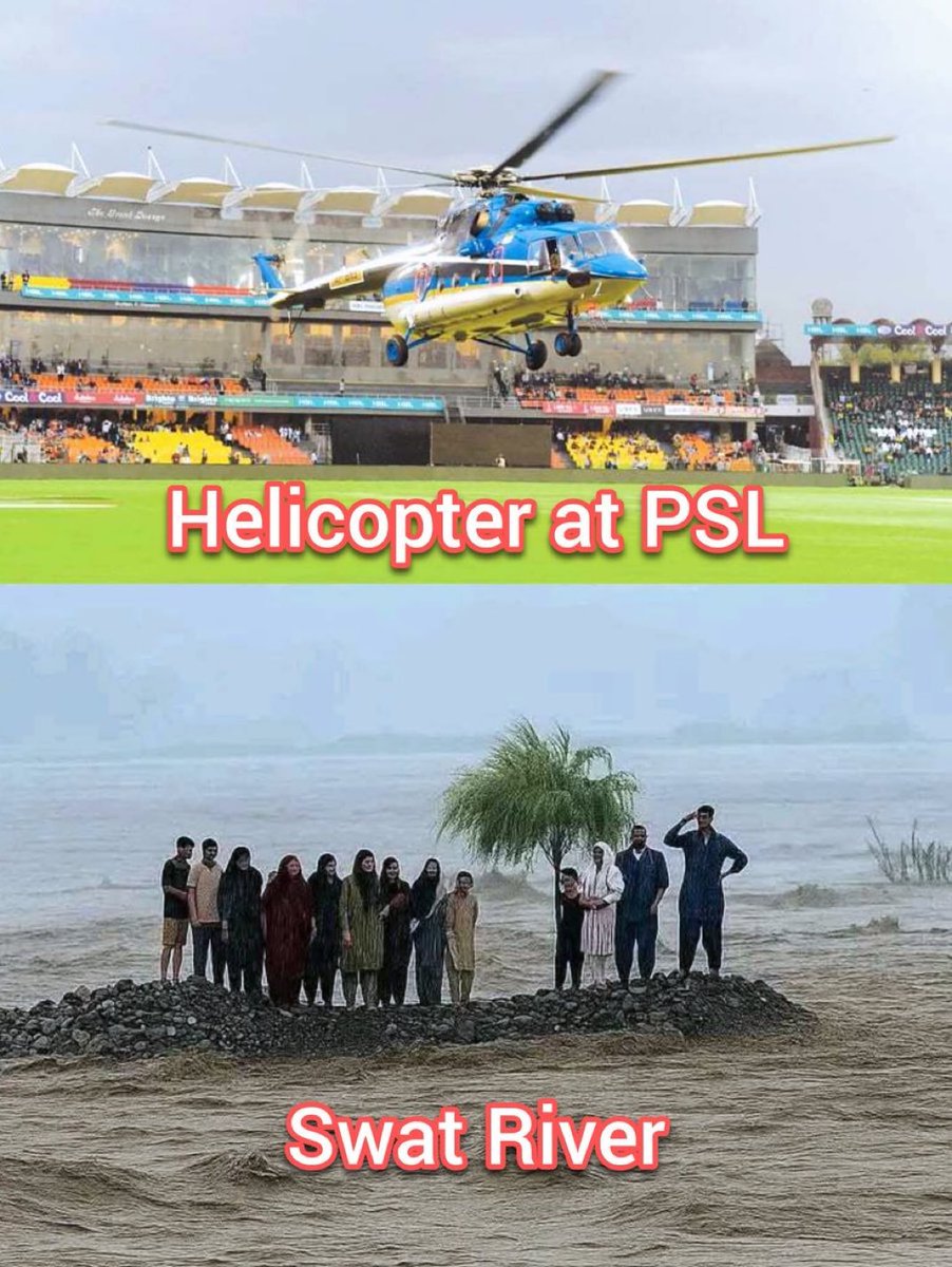 Every YouTuber, Facebook page, and Instagram account is flooded with footage.
It's an opportunity for all—at least they found something to earn dollars from, Play your sad music. Post  emotional reels. #ShameOnPTIGovernment #shamekpk #swatflood #SwatTragedy