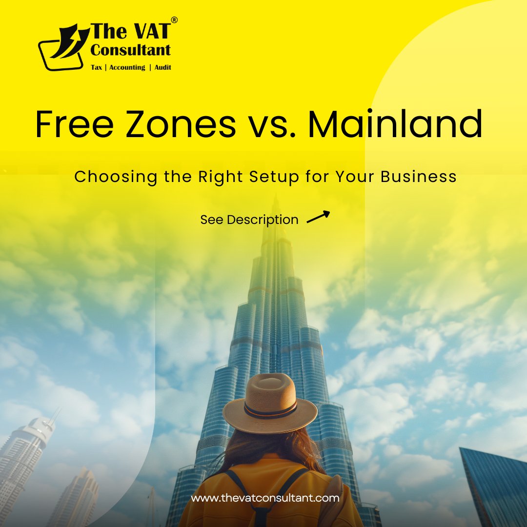 vat_consultants's tweet image. 🚀 Starting a Business in the UAE?
Confused between Free Zone or Mainland setup? 🤔
Let’s break it down for you 👇

📩 DM us to book a FREE session or visit thevatconsultant.com
#BusinessSetupUAE #FreeZoneUAE #MainlandBusiness #UAEStartups #DubaiBusiness #BusinessInDubai