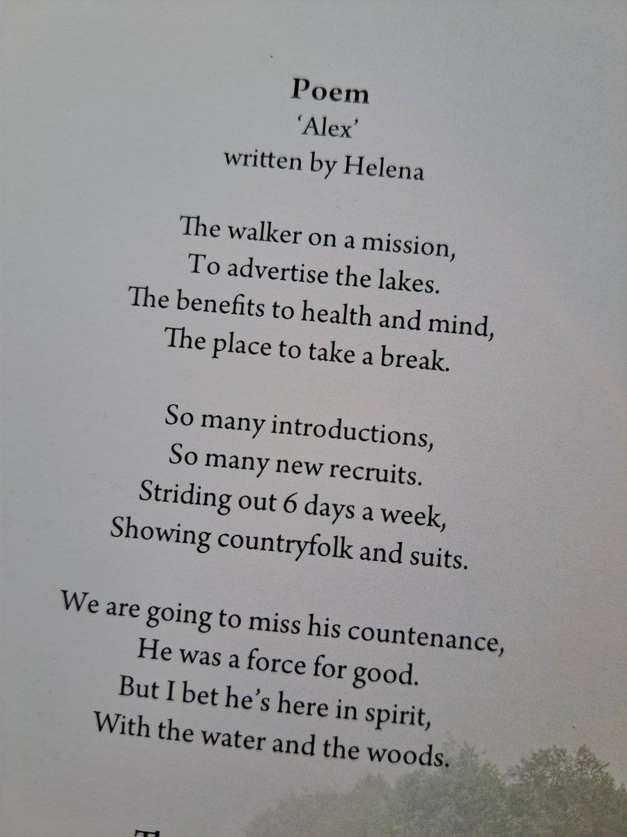 Spotted at Leybourne Lakes. For anyone that fancies a walk on Tuesday morning in memory of our great friend Alex. He loved his walks, and there was a great poem at his service last week to reflect exactly that.