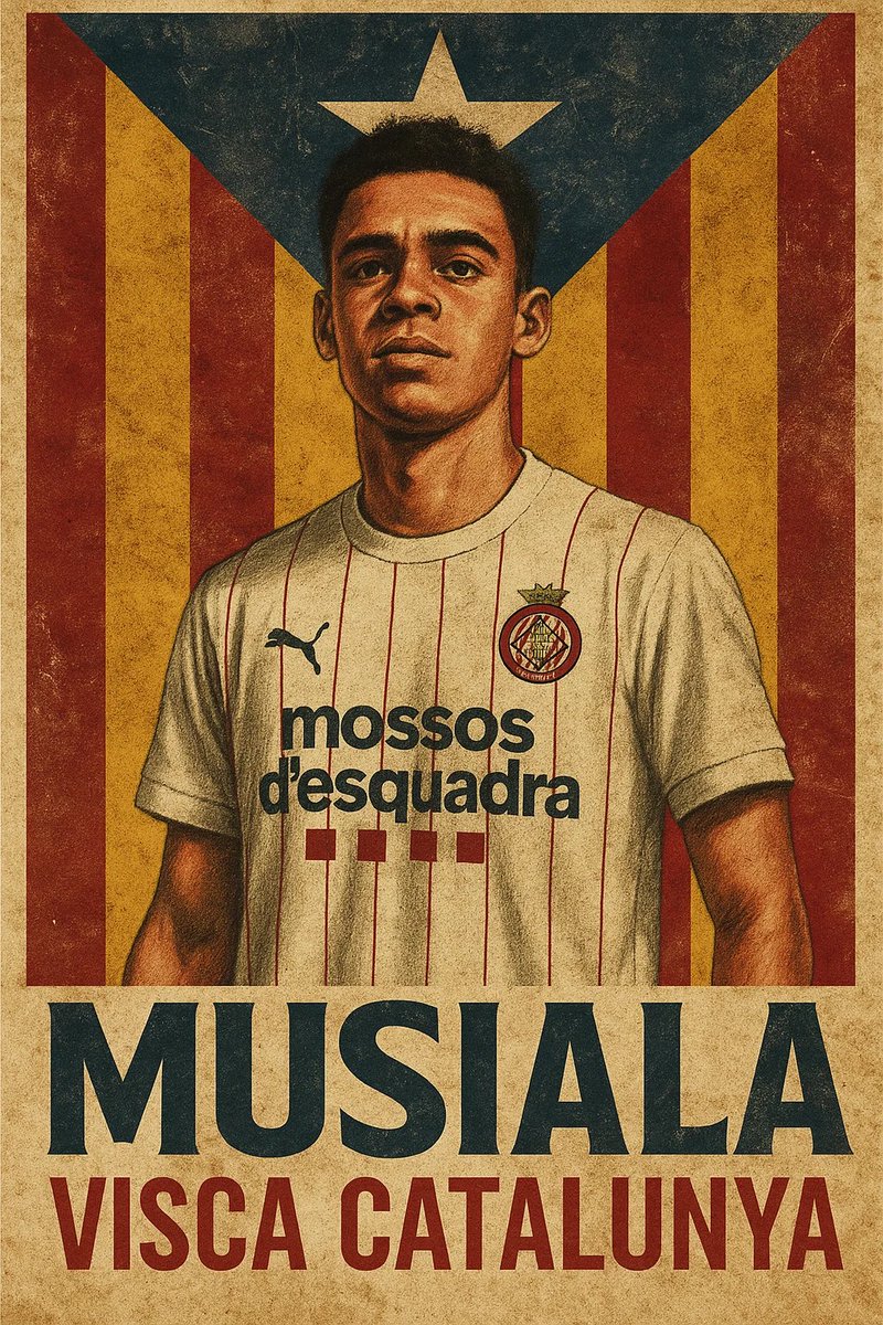GironaDDC's tweet photo. Aquesta nit mostrem quins colors representen Catalunya ⚔️
Perquè Musiala és clá.
🟨 🟥 🟨 🟥 🟨 https://t.co/4aNS3loHnW