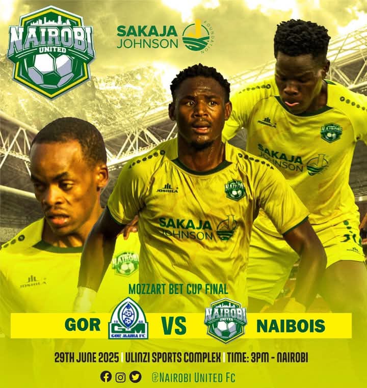 RALLY BEHIND NAIROBI UNITED!

Tomorrow, Sakaja Super Cup fans.

Wear your colours, bring your voices, and show your unwavering support for Nairobi United!

#NairobiUnited #SakajaSuperCup  #MozzartbetCup  #SakajaBuildsChampions  #NairobiUnitedToAfrica #NairobiUnited