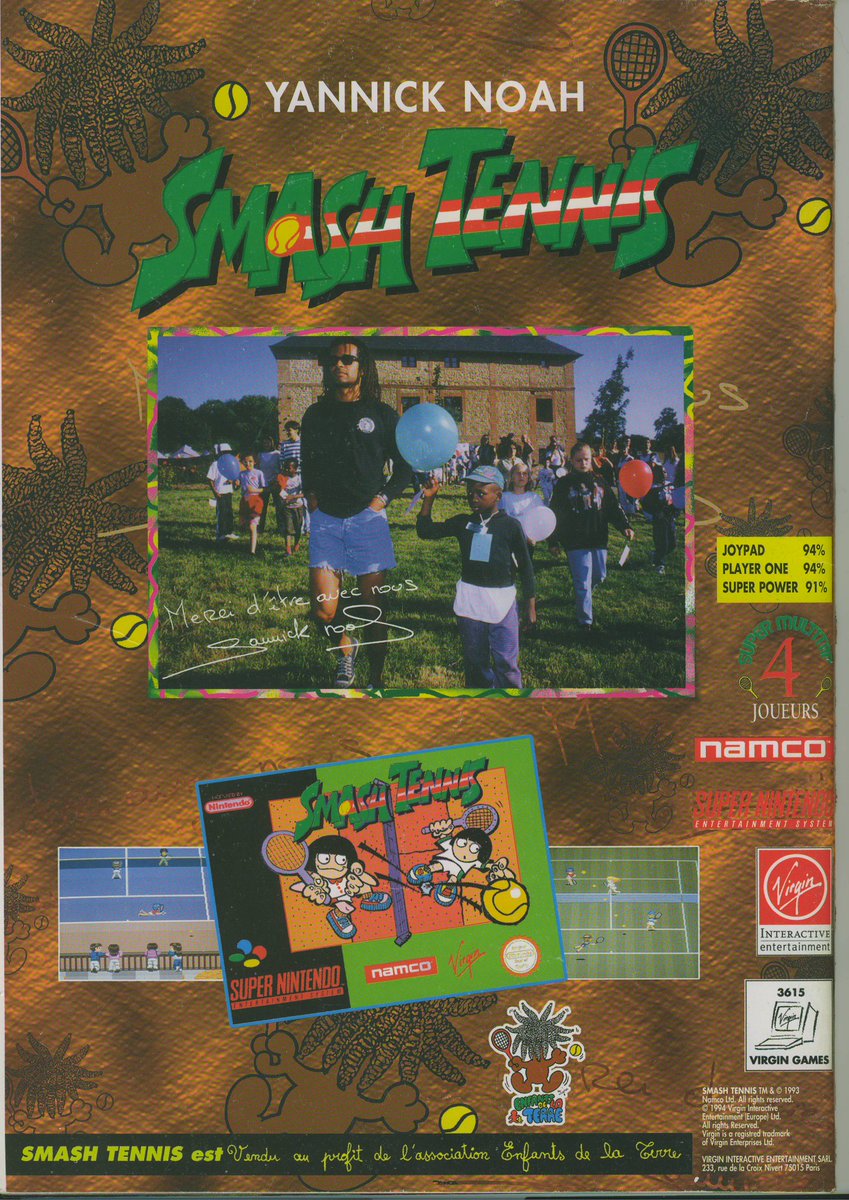 AllmightoFranky's tweet image. La publicité papier du jour,bonjour!Aujourd'hui des pubs vues dans les pages d'un #NintendoPlayer de 1994!De la #Supernes avec #StreetRacer,#Claymates et #SmashTennis et le CrossOver #DoubleDragon et #BattleToads sur #Snes et #GameBoy!! #retro #retrogaming #culturepub #80s #90s