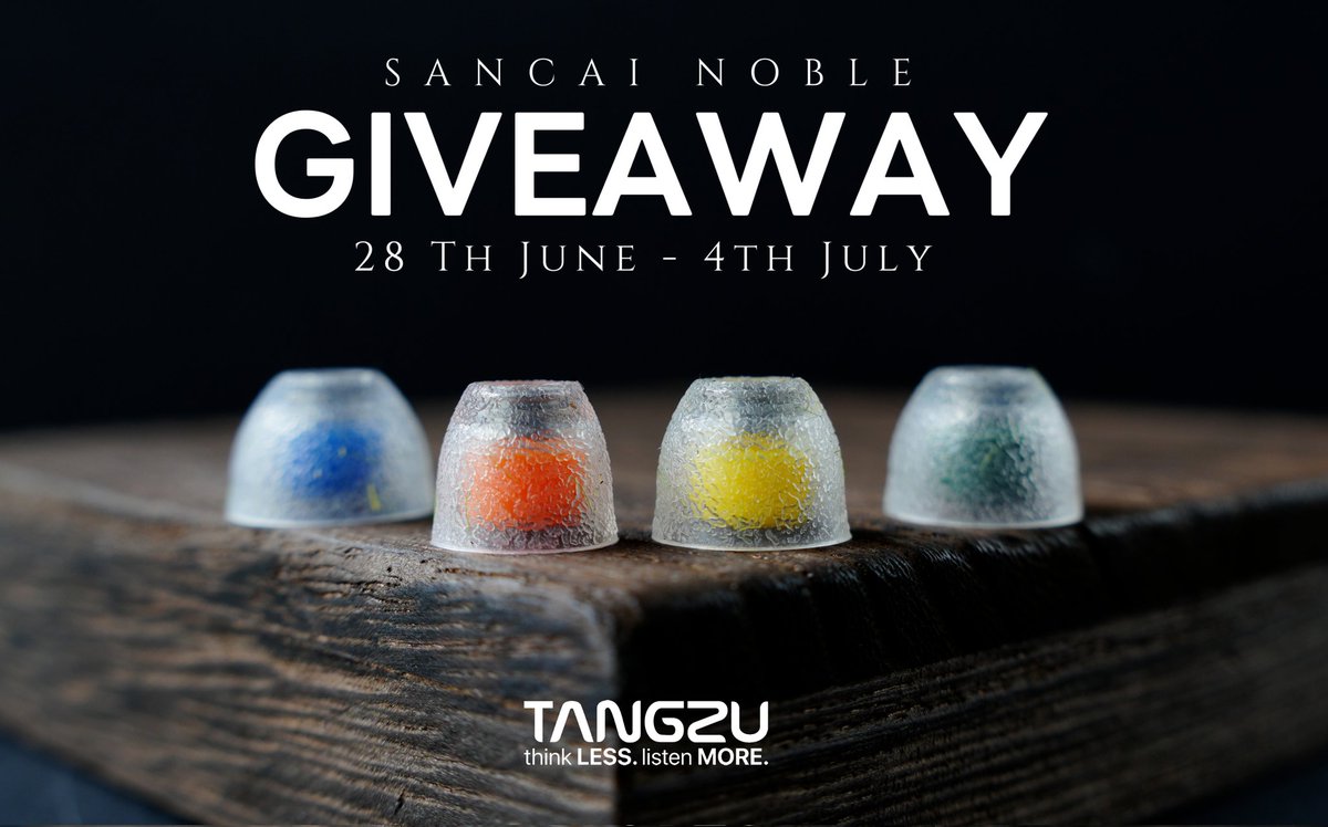 GIVEAWAY TIME!

We’re giving 10 lucky winners the chance to win our latest Sancai Noble (combo) the ultimate upgrade for your audio experience.

To enter:
•Like this post
•Share or retweet it
•Tag a friend who would love to join
Winners will be announced on July 7, 2025.