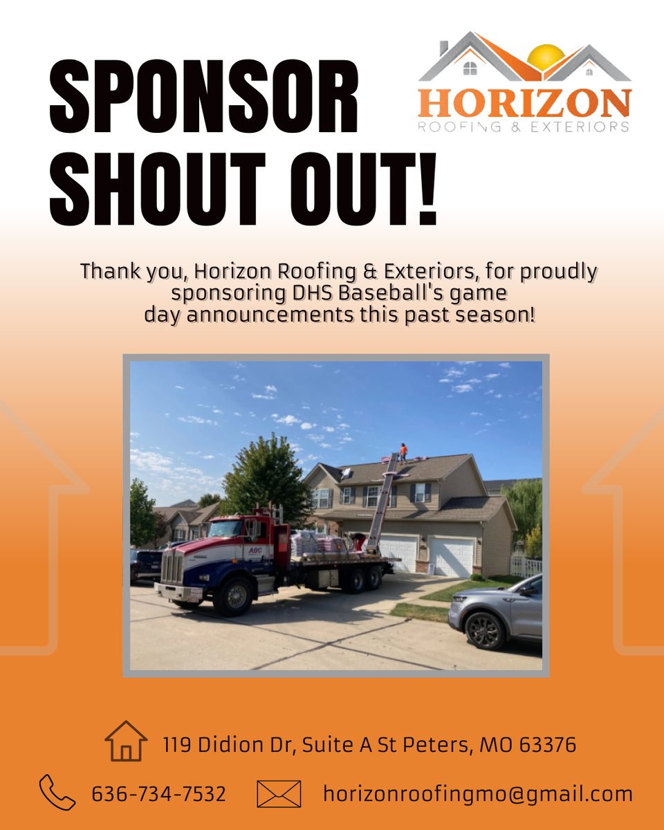DuchesneBasebal's tweet photo. As we look back on an incredible season, we want to give a huge #thankyou to our amazing #sponsors! ๐ โพ
Your support played a vital role in our success and made a lasting impact on our team. From every player, coach, and fan - thank you for believing in #DHSBaseball. ๐ https://t.co/7m39Pt5a8e