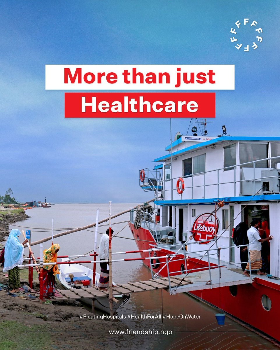 In the remote char islands, where miles of water stand between communities and the nearest doctor, Friendship’s floating hospitals are lifelines.

They bring not just healthcare, but dignity, healing, and the belief that no one is forgotten.

#friendshipngo