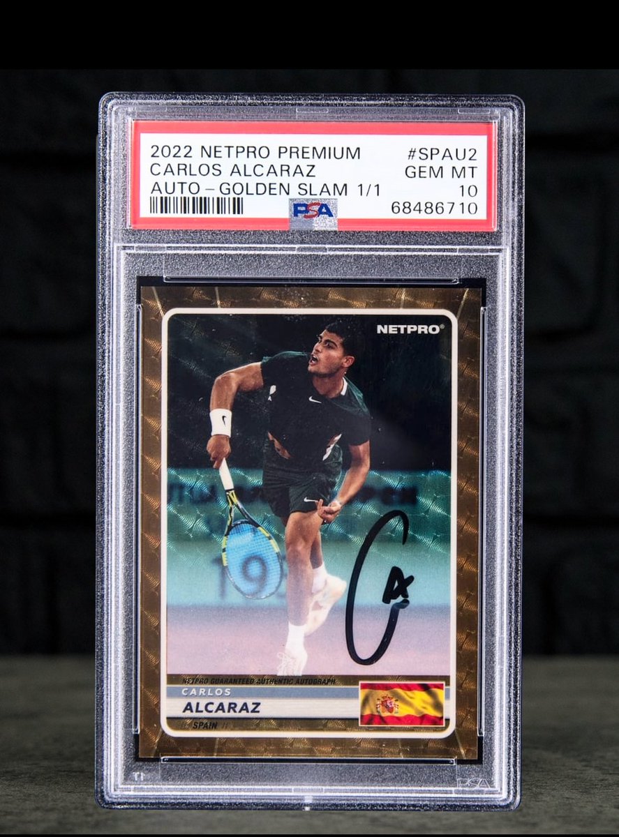 NetProCards's tweet image. With the 2024 Topps 1/1 just selling for $222,000, and the 2022 NETPRO GOLDEN SLAM RC #1/1 still sitting at $80,000 ahead of tonight’s close on Goldin.co, this may very well be the most undervalued blue-chip sports card on the market.

goldin.co/item/2022-netp…