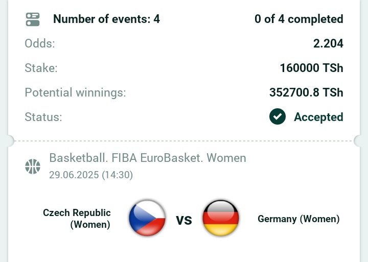 MaryJohnDorris's tweet photo. #Retweeeet 💥#Retweeet ☘️
Bet of the day ☘️☘️
1.Code ya mkeka 👉 RUXFY
2: Code ya mkeka👉HZXFY
BASKETBALL 🩷
SITE SPIN BET 🟪🟪
Register here 🫴 https://t.co/saEcFBlR1W
Promocode 🫴 MIRI
To get bonus up to 250,000Tsh
kick off 15:00
Dont miss, Stake high bom high. https://t.co/0U1TMrGV59