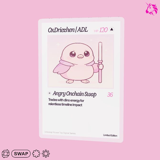 Just pulled a grail

Check out my Uniswap trading card 🦄