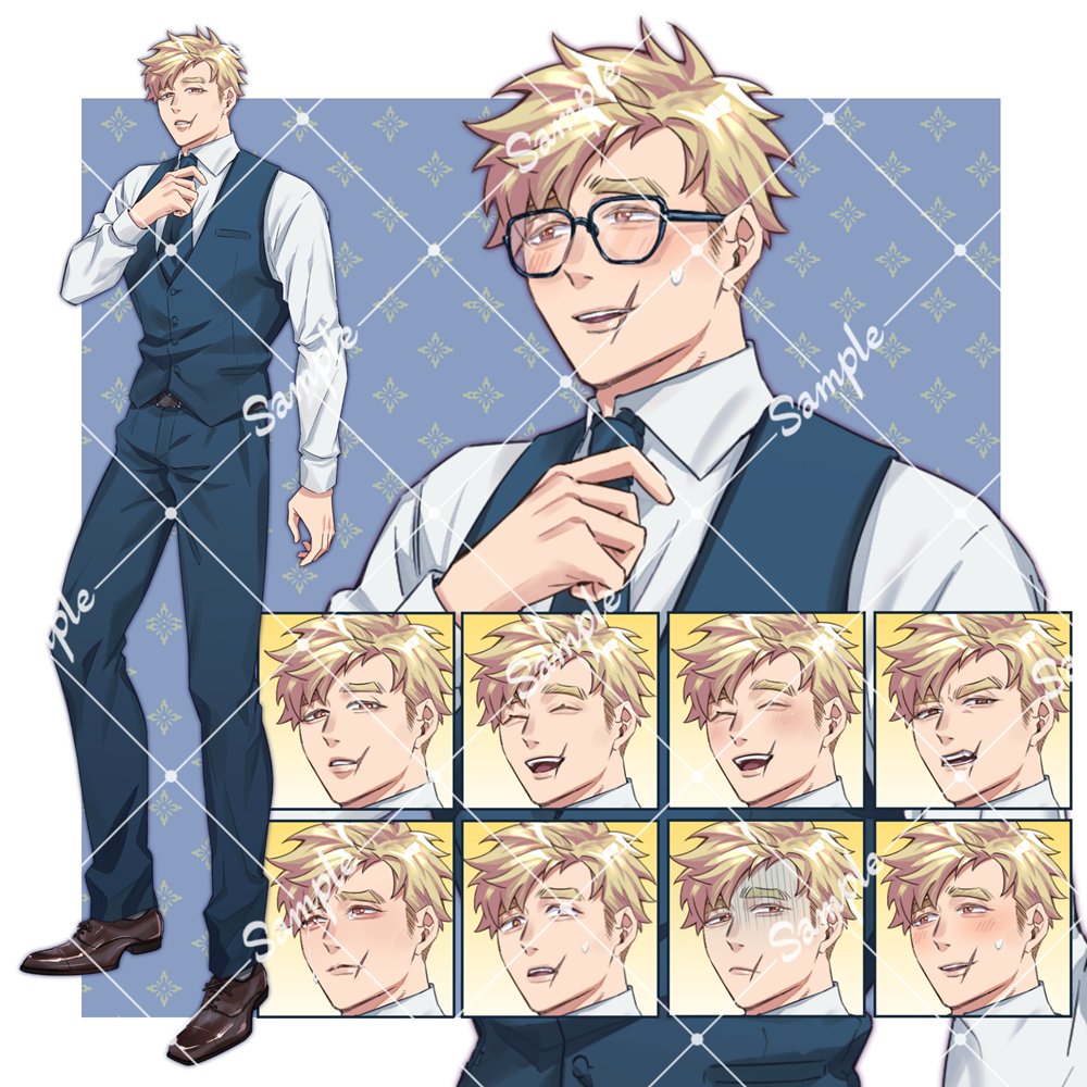 meniamaru1's tweet photo. 初めてAdopt？キャラ販売してみました～！
金髪でガタイの良い顔に傷があるお兄さん
https://t.co/NvFT6ahy8I 　#つなぐ https://t.co/CLAYkC1BQ5
