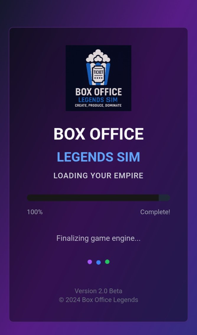 BoxOfficeLegend's tweet image. THIS IS JUST THE START. 
The new loading screen of the BOLS.... POSTING MORE LEAKS LATER! STAY TUNED.
#BoxOffice #Simulators #IndieGame #IndieGameDev #comingsoon #StayTuned