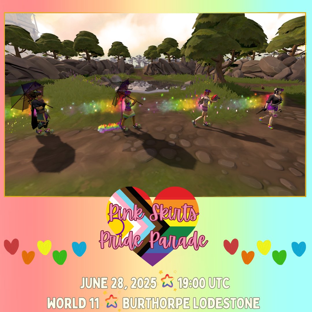 🌈COME JOIN US TONIGHT!!!! 🌈✨
Where: Burthorpe Lodestone
When: 19:00 GAME TIME
World: 11

Everyone is invited, hope to see you there!

#runescape <a href="/RuneScape/">RuneScape</a> <a href="/JagexYuey/">Mod Yuey</a>