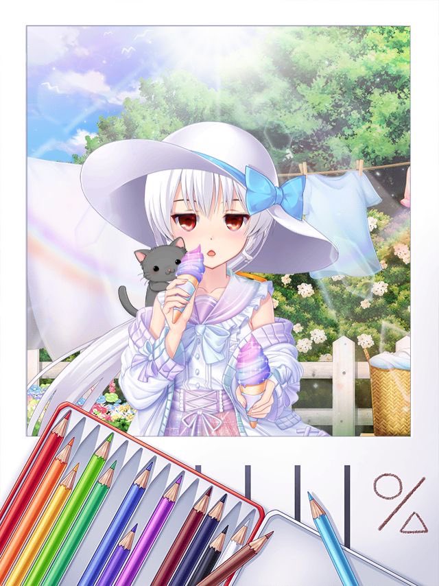 6月28日 来週はずっと雨の予報が出ていますので今日は洗濯をできるだけしようということになりうちも手伝いました。全ての洗濯物を干し終えるとねぇねがお手伝いのお礼にすごい色をしたソフトクリームをくれました。恐る恐る食べるとおいしかったです。