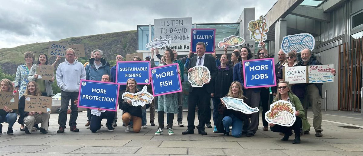 I was delighted to stand with <a href="/TheOpenSeas/">Open Seas</a> and show my support for sustainable fisheries - as highlighted recently by Sir David Attenborough in his latest documentary 'Ocean'. <a href="/ourseas_scot/">Our Seas</a>
