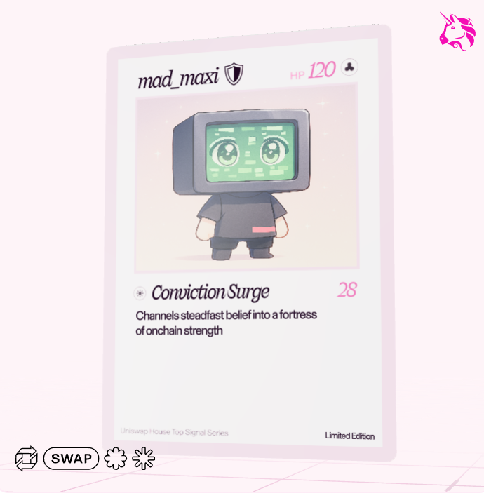 mad_maxiz's tweet photo. Just pulled a grail

Check out my Uniswap trading card 🦄 https://t.co/xuVrTXvTLM