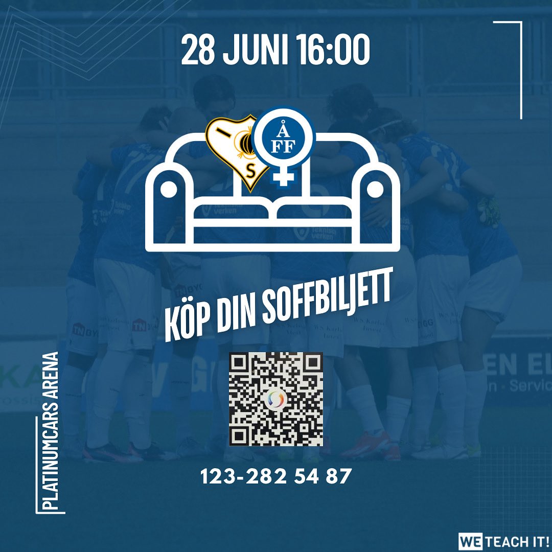 Sista matchen innan sommaruppehållet.

Stötta laget genom att köpa en soffbiljett!