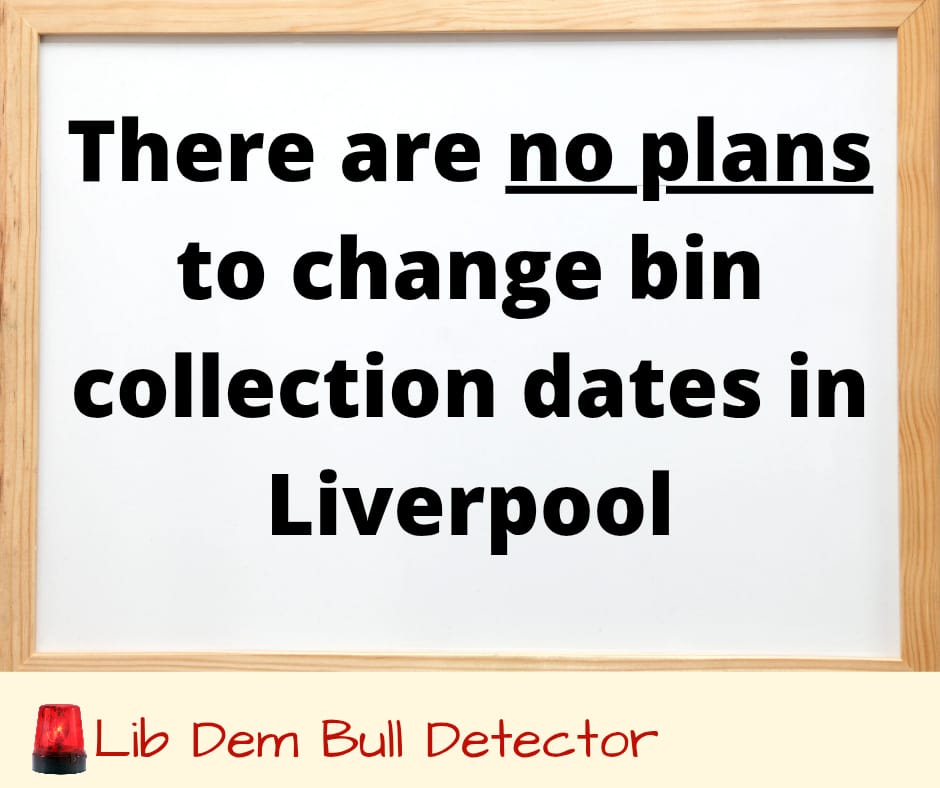 🚨 Lib Dem Bull Detector 🚨

Last week the Lib Dems couldn't count how many people were emptying bins in the city. This week it's the latest FAKE NEWS to try and get some attention. 

This is just another exercise to try and harvest people's personal information with a bogus
