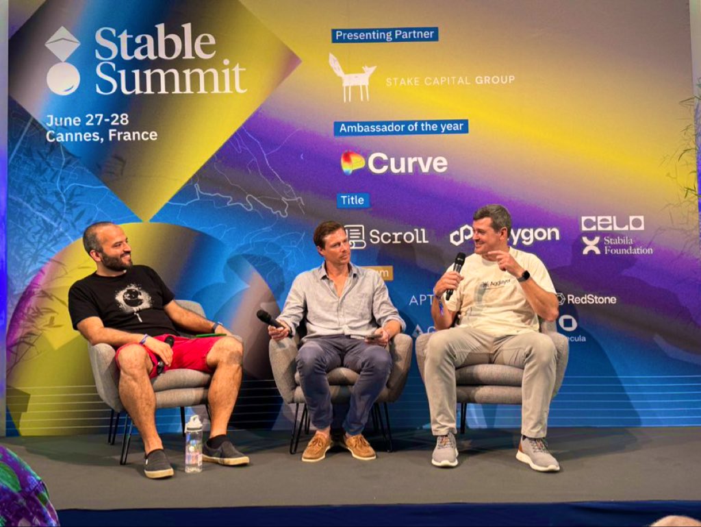 Polygon DeFi (@0xpolygondefi) on Twitter photo at <a href="/stable_summit/">Stable Summit 🦫</a>
“fragmentation is a tax on users” - <a href="/Jakob_GSR/">Jakob Palmstierna</a>
“on katana, the yields are stacked” - <a href="/Jakob_GSR/">Jakob Palmstierna</a>
“theres a baseline amount of liquidity at all times” - <a href="/0xMarcB/">Marc, the Degen CEO of Polygon Labs (💜,⚔️, ※)</a>
“we care about productive TVL, not chain TVL” - <a href="/0xMarcB/">Marc, the Degen CEO of Polygon Labs (💜,⚔️, ※)</a> at <a href="/stable_summit/">Stable Summit 🦫</a>
“fragmentation is a tax on users” - <a href="/Jakob_GSR/">Jakob Palmstierna</a>
“on katana, the yields are stacked” - <a href="/Jakob_GSR/">Jakob Palmstierna</a>
“theres a baseline amount of liquidity at all times” - <a href="/0xMarcB/">Marc, the Degen CEO of Polygon Labs (💜,⚔️, ※)</a>
“we care about productive TVL, not chain TVL” - <a href="/0xMarcB/">Marc, the Degen CEO of Polygon Labs (💜,⚔️, ※)</a>