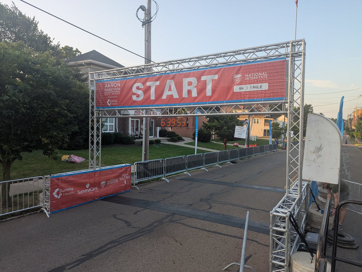 JasenSokol's tweet photo. Back for my 12th year of race announcing for @AkronMarathon. Time flies when you're having fun! #RunAkron https://t.co/CRV21L5P24