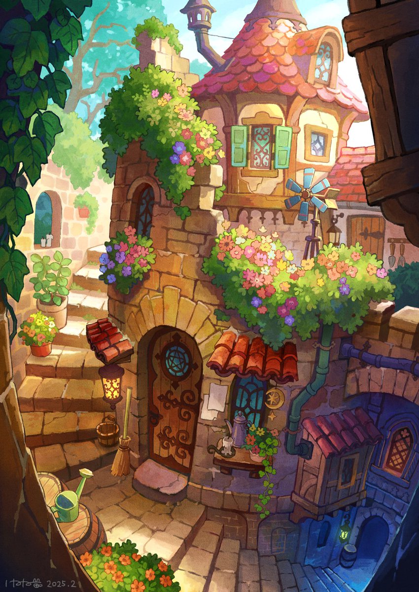 kemineko's tweet image. 抜け道の街シリーズその3