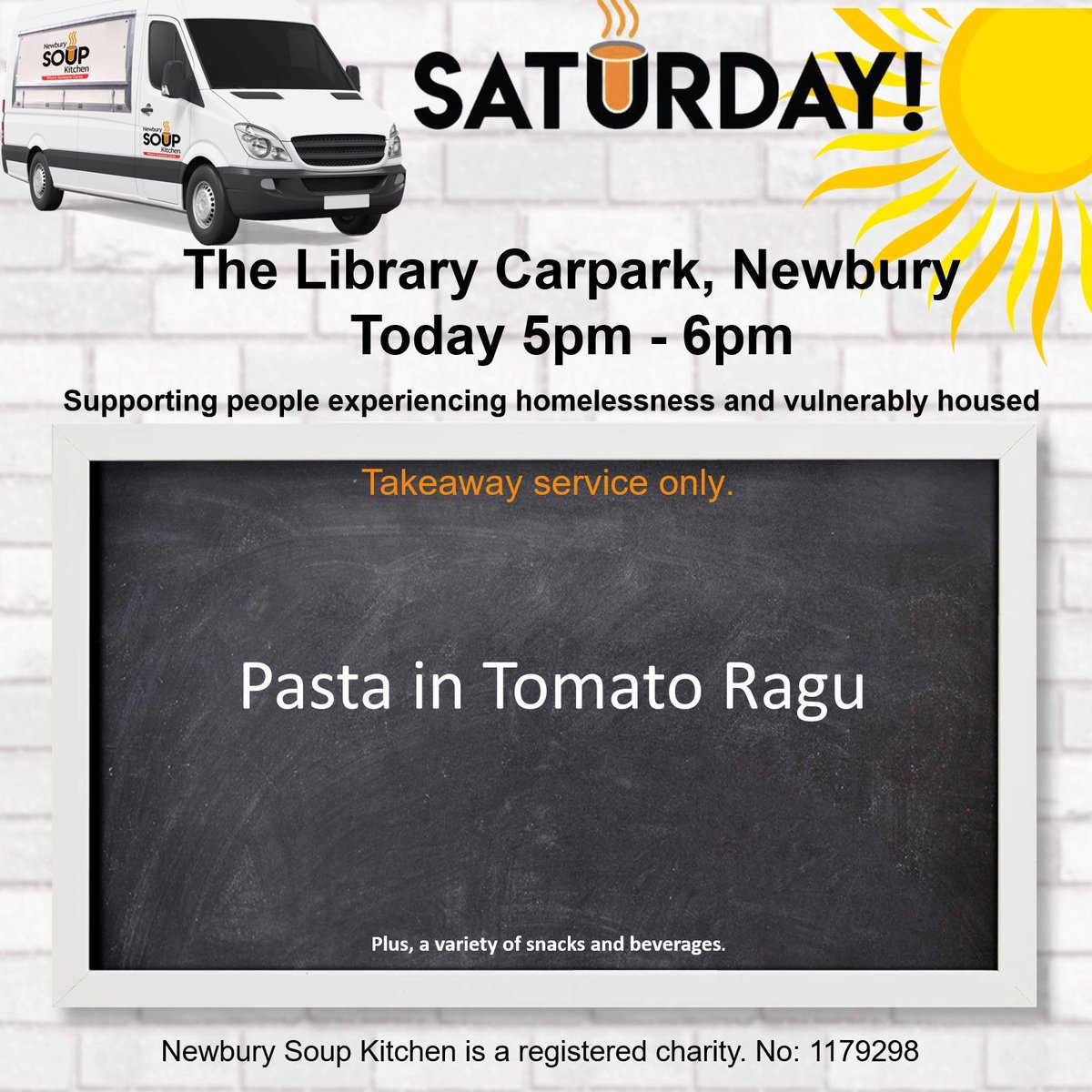 Come rain or shine the volunteers will be at the van ready to serve the homeless and vulnerable in our community.
Pop down and see them today. You will be welcomed with a friendly smile and we have plenty of bottled water, squash, teas and coffee on board. See you later 😊