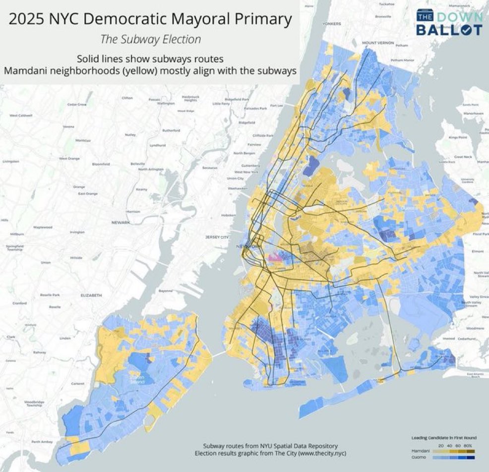 This map is incredible for several reasons, one that it suggests that people who actually take the subway aren’t nearly as scared of it as those who don’t.