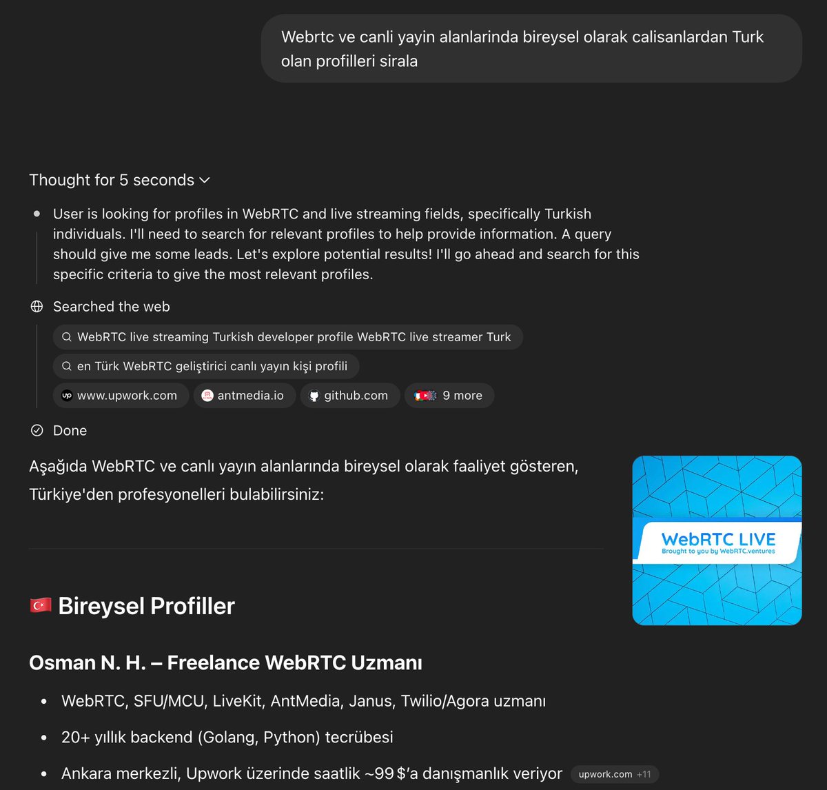 osmahomek's tweet image. ChatGPT&apos;de kendime rastgeldim :)