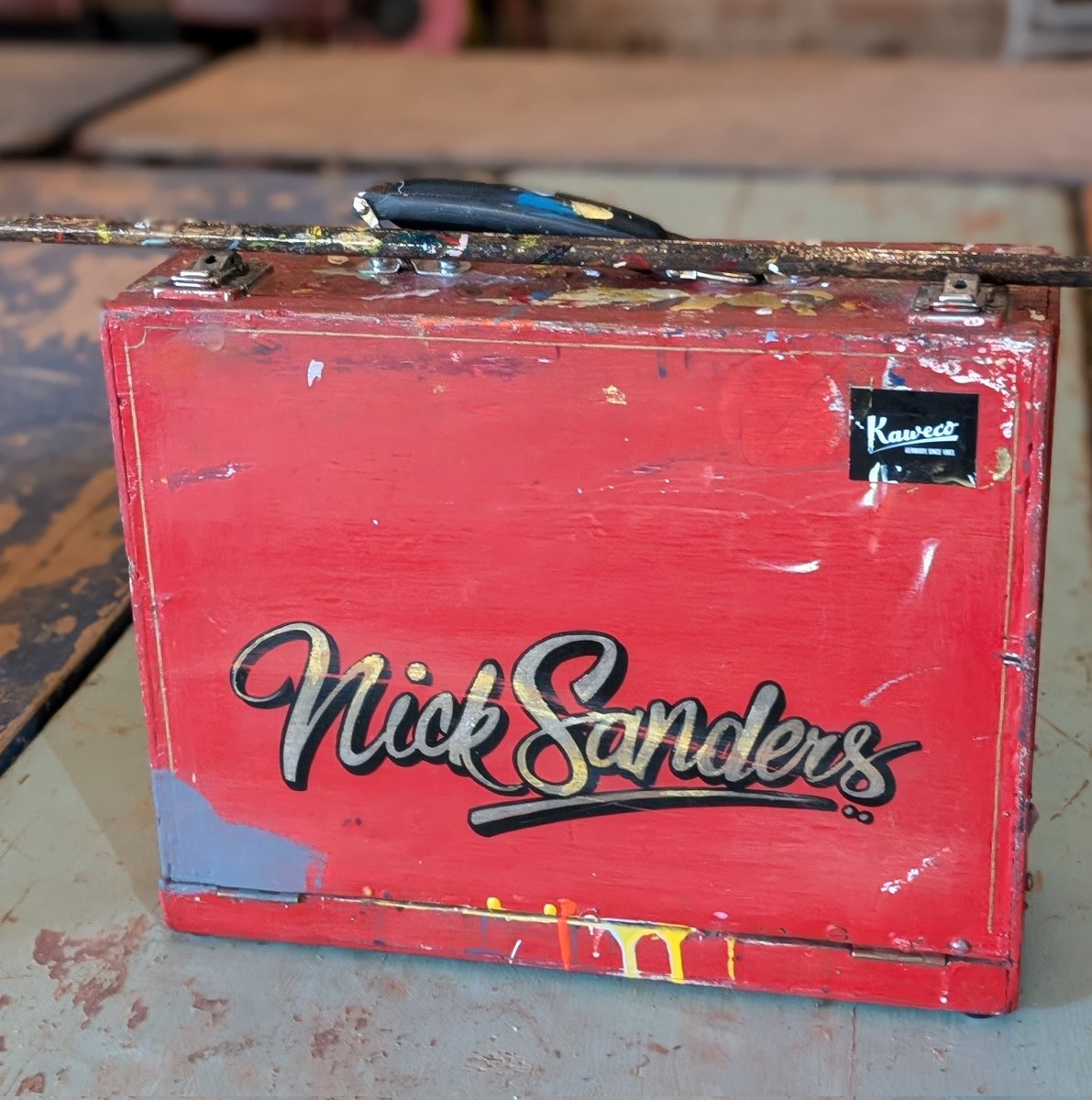 AvoncroftMuseum's tweet photo. We are thrilled to be hosting our first Introduction to Signwriting workshop today at @AvoncroftMuseum!
The session is being led by master signwriter Nick Sanders. Explore our upcoming workshops via our website: https://t.co/O9XtfqkeHv #Signwriting #Craftsmanship #Avoncroft https://t.co/ebf4eOzBVm