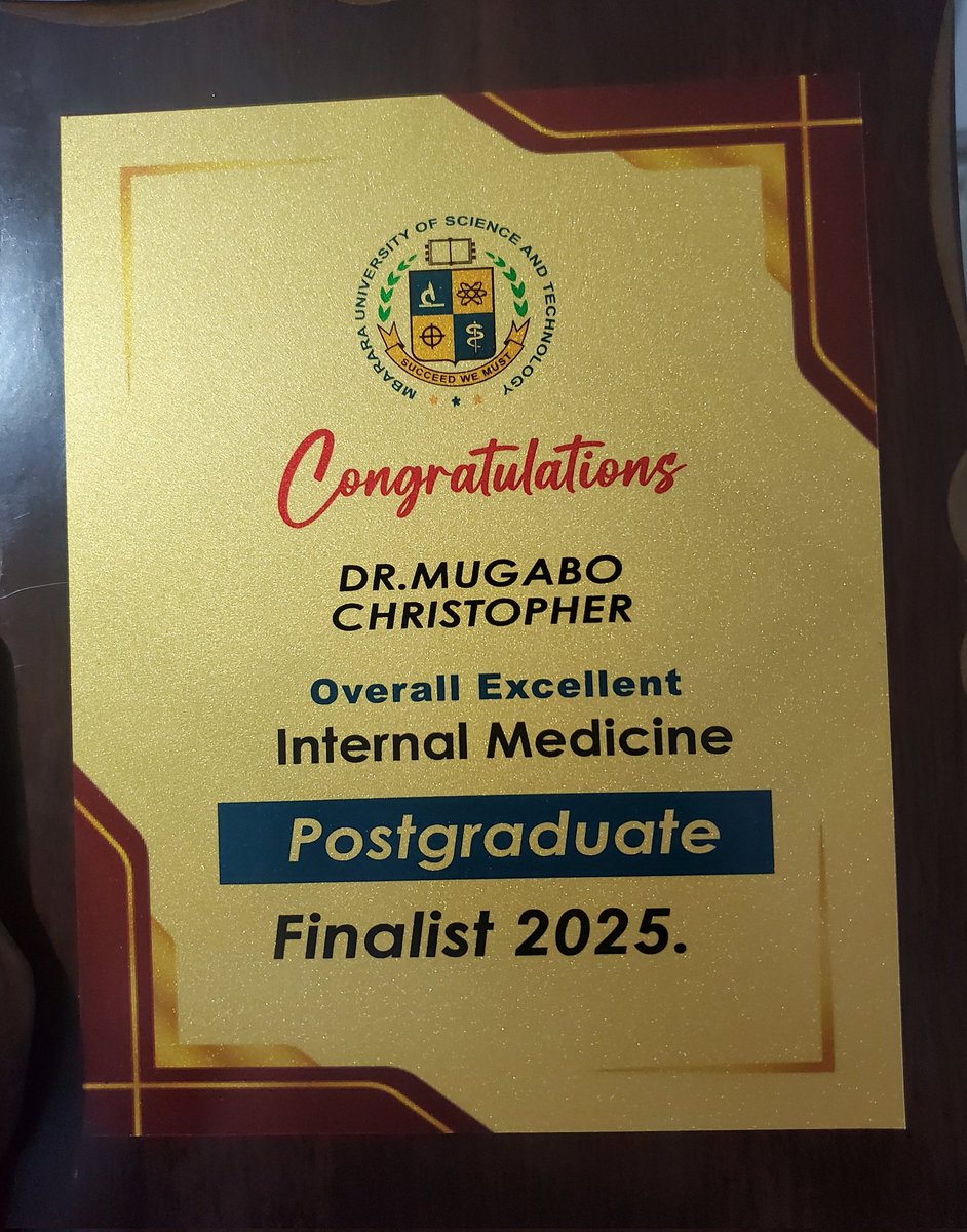 mugabochris (@mugabochris2) on Twitter photo Many thanks to the #InternalMedDepartment <a href="/MbararaUST/">Mbarara University</a> for the learning experience🙏lord. 3 years of work has gotten us here! Many thanks to the #InternalMedDepartment <a href="/MbararaUST/">Mbarara University</a> for the learning experience🙏lord. 3 years of work has gotten us here!