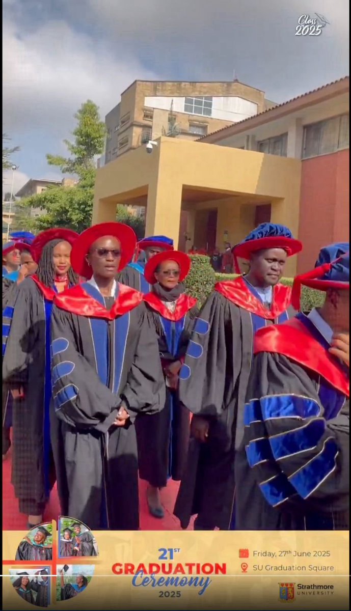BosireConrad's tweet image. In the Academic Procession yesterday during @StrathU 21st Grad Ceremony, as part of the @StrathmoreLaw Faculty team.