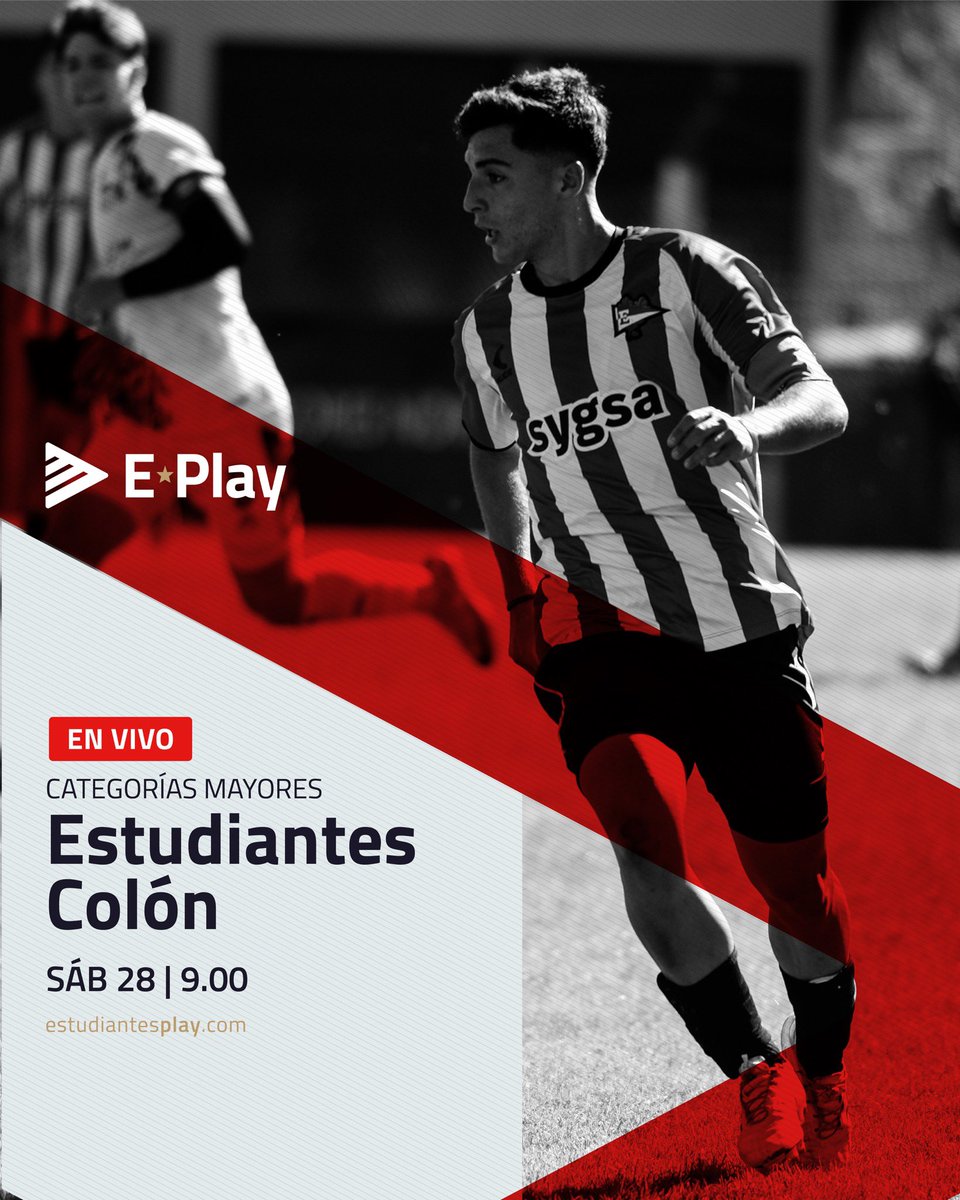 Estudiantes Play (@estudiantesplay) on Twitter photo 🔜 ¡Sábado de Juveniles! 🦁
Categorías Mayores - Fecha 16
@edelpoficial 🆚 Colón
⏰ 09:00, Cuarta
⏰ 11:00, Quinta
⏰ 13:00, Sexta
¡En VIVO por #EstudiantesPlay!
📲 estudiantesplay.com 🔜 ¡Sábado de Juveniles! 🦁
Categorías Mayores - Fecha 16
@edelpoficial 🆚 Colón
⏰ 09:00, Cuarta
⏰ 11:00, Quinta
⏰ 13:00, Sexta
¡En VIVO por #EstudiantesPlay!
📲 estudiantesplay.com