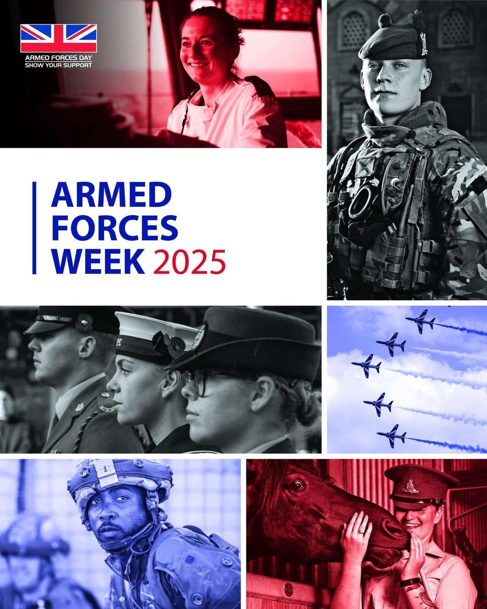 Armed Forces Week 2025. A huge thank you to all serving and ex-serving personnel. Enjoy your week of recognition - we appreciate you all 24/7/365! #ArmedForcesDay2025 🇬🇧